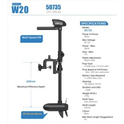 HASWING W20 DURABLE 12V MOTOR Trolling Motor